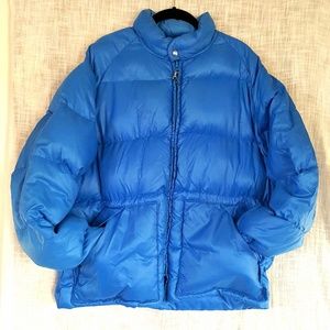 Puffer ski jacket profile blue men's XL vintage